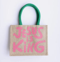 Load image into Gallery viewer, Jesus is King Mini Tote