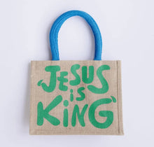 Load image into Gallery viewer, Jesus is King Mini Tote