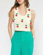 Load image into Gallery viewer, Cherry on Top Sweater Tank
