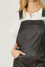 Load image into Gallery viewer, Olivia Faux Leather Overalls
