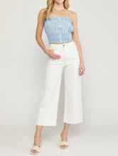 Load image into Gallery viewer, Demi Denim Cropped Top
